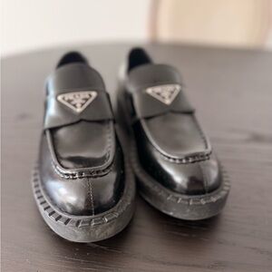 Prada women Black Loafers size 38